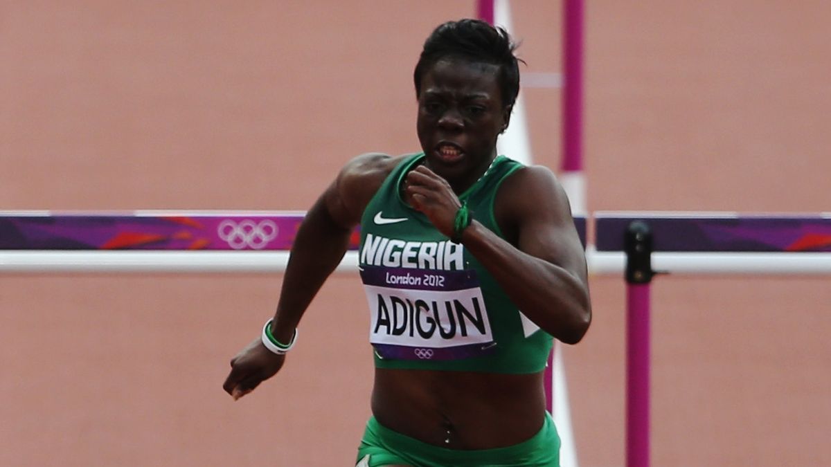 Seun Adigun podczas letnich igrzysk w Londynie