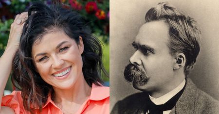 Rozweselona Katarzyna Cichopek inspiruje się mądrościami Fryderyka Nietzschego: "Im wyżej wzlatujemy..."
