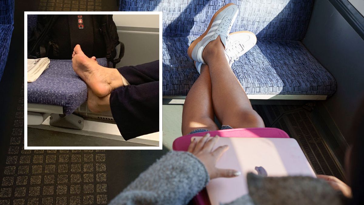 Bose stopy na siedzeniu w pociągu. Co mówią o tym regulaminy?