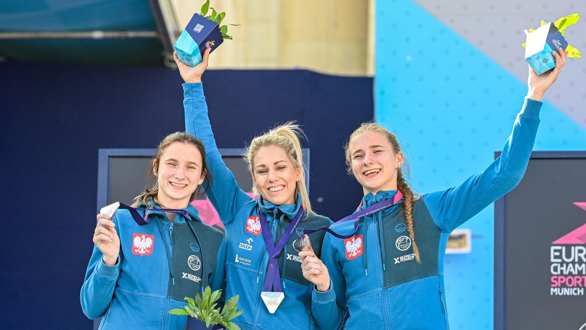 Zdjęcie okładkowe artykułu: PAP / Paweł Skraba / Na zdjęciu: Polki na podium. Rekordzistka świata we wspinaczce sportowej na czas Aleksandra Mirosław (w środku)