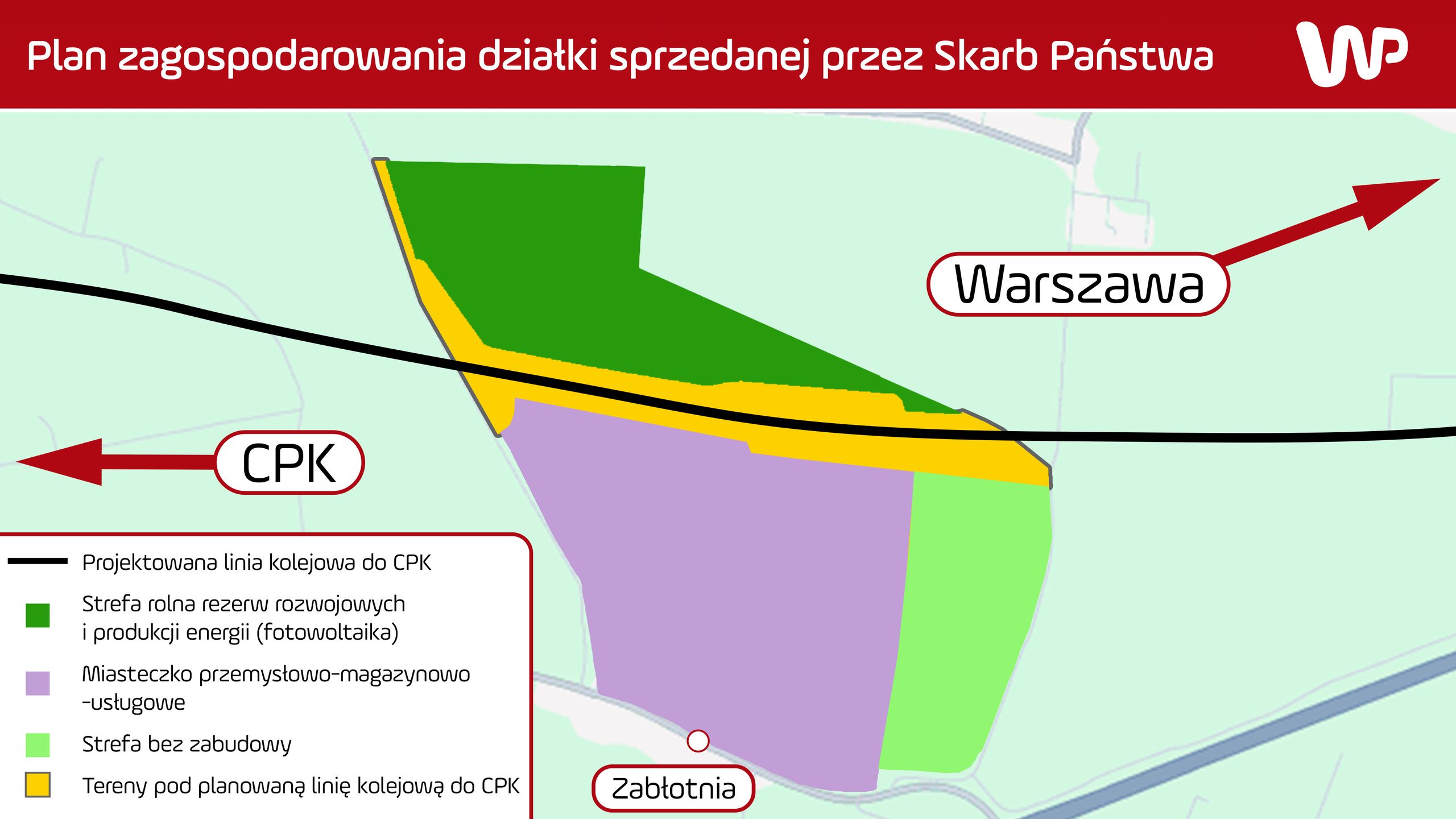 CPK ma konkretne plany wobec działki w Zabłotni