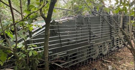 Ukraińcy zdobyli nietypowy pojazd. To dopancerzony BMP–2