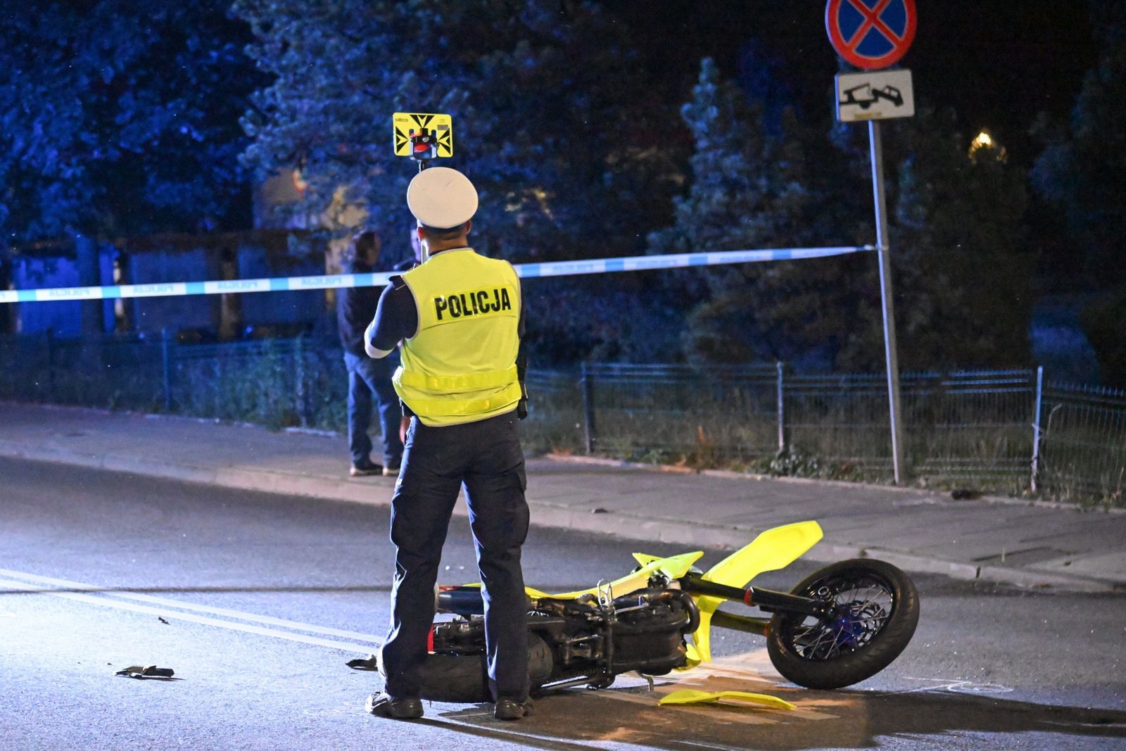 Miejsce śmiertelnego wypadku na skrzyżowaniu ulicy Ofiar Oświęcimia z Cyryla i Metodego w Szczecinie