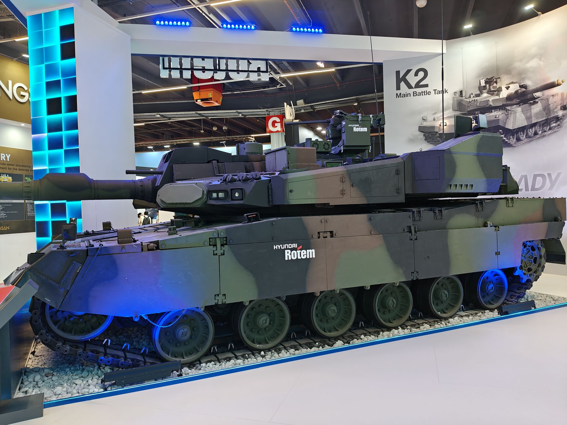 Najnowszy czołg K2EX podczas targów MSPO.