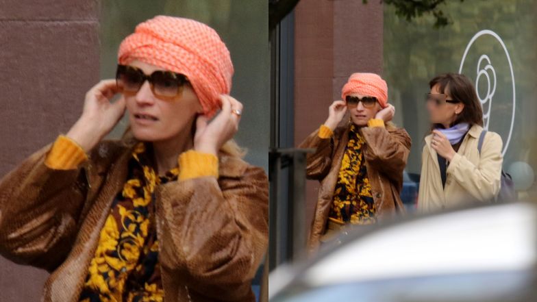 Agata Buzek z koleżanką w Gdyni