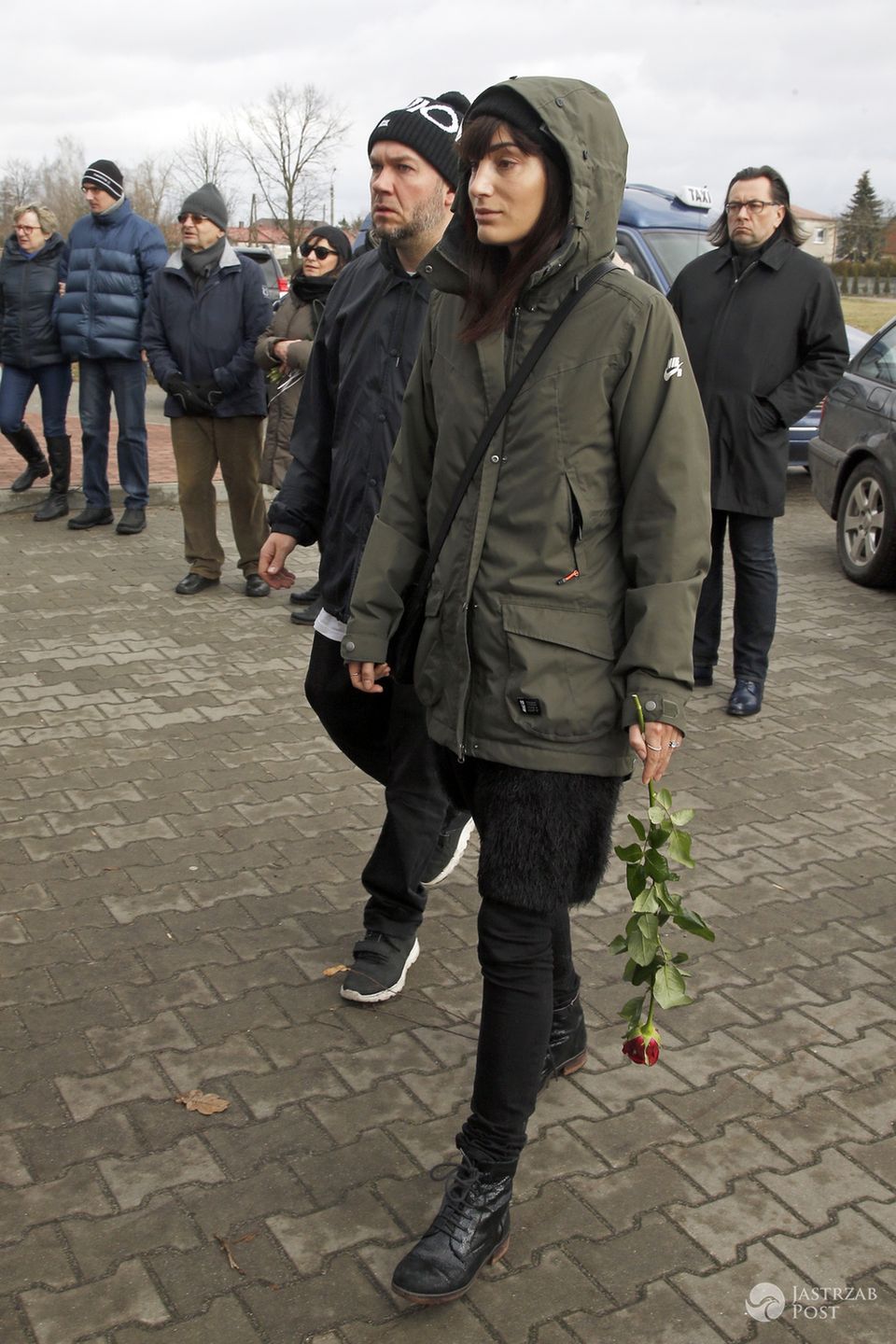 Orina Krajewska, Piotr Vienio Więcławski na pogrzebie Andrzeja Żuławskiego