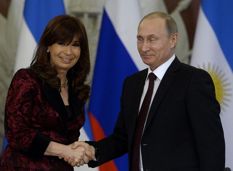 23.04.2015, Moskwa. Cristina Fernandez de Kirchner i Władimir Putin</br>