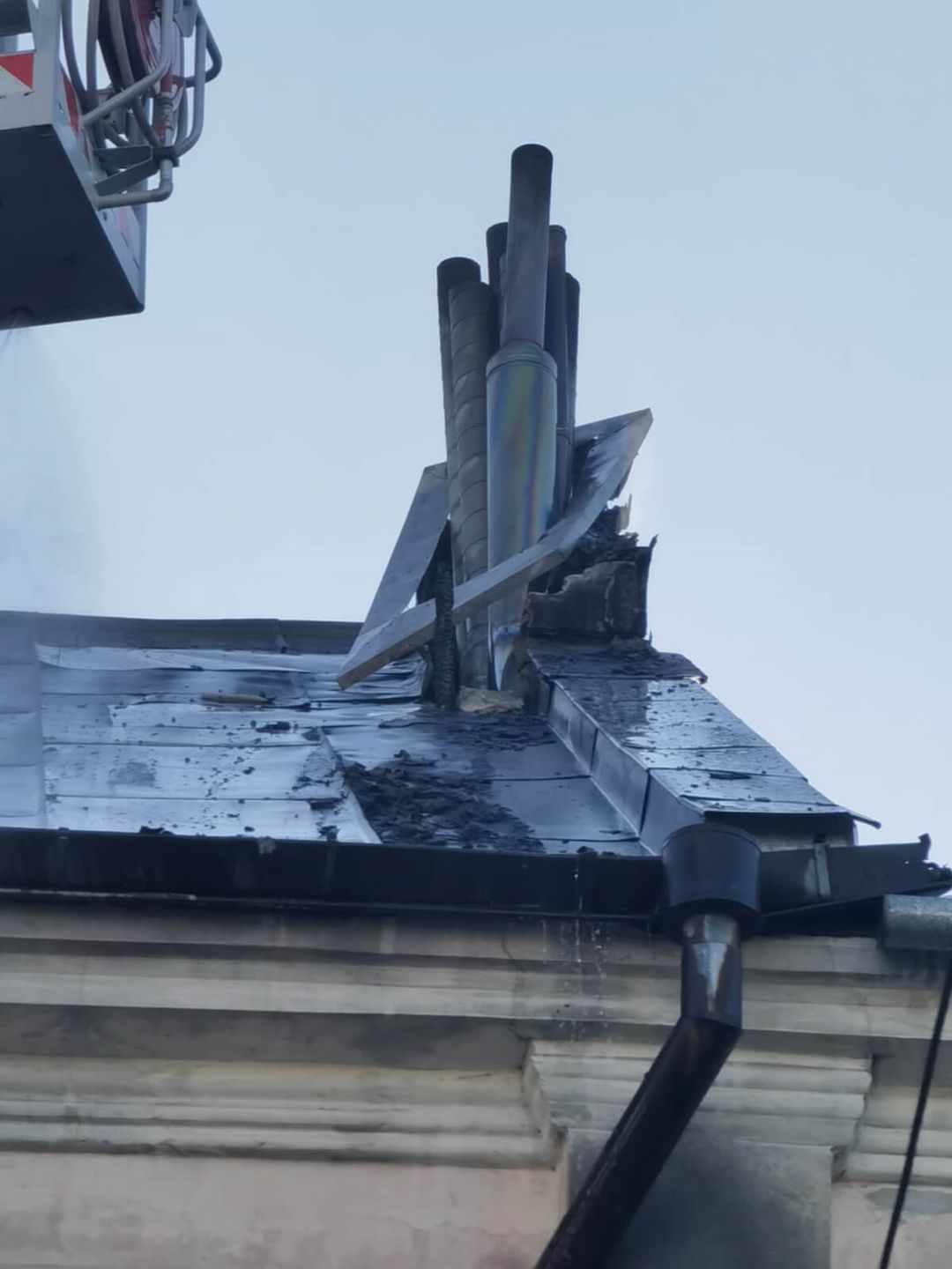 Pożar kamienicy przy ul. Lubartowskiej w Lublinie