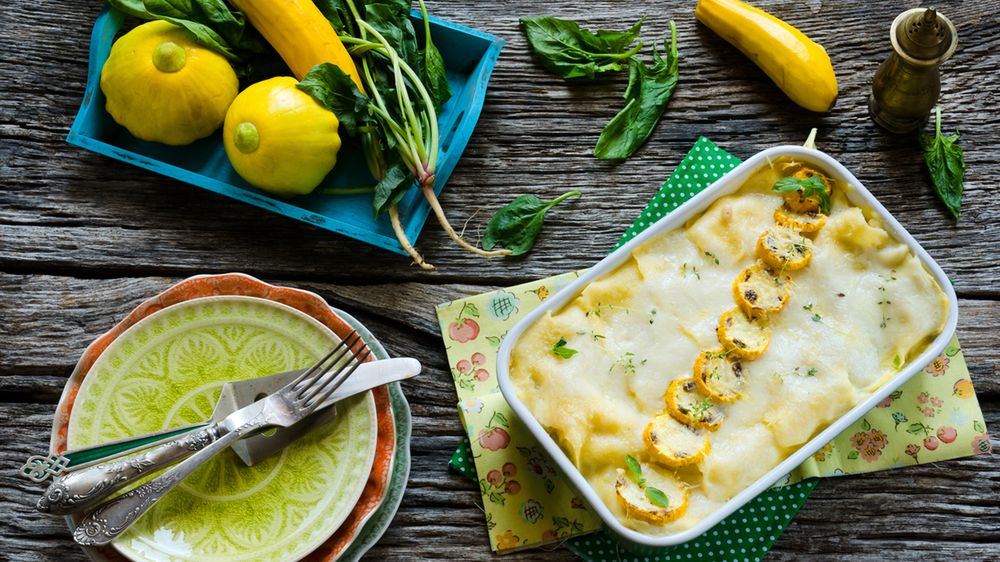 Mrozona lasagne z serem (przygotowana)