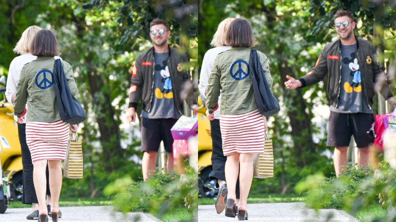 Antek Królikowski odwiedza syna w towarzystwie matki i ciotki