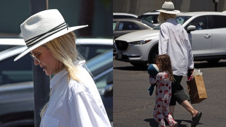 Cameron Diaz unika paparazzi podczas spaceru z córką