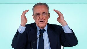 Emocje na trybunach w meczu Realu. Perez dał się ponieść