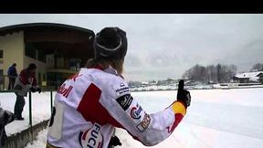 Mikkel B. Jensen jeździł na motocyklu do wyścigów na lodzie (luty 2013)