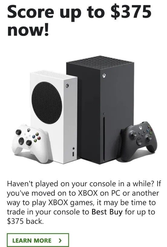 Microsoft prosi graczy o odsprzedanie nieużywanych Xboxów