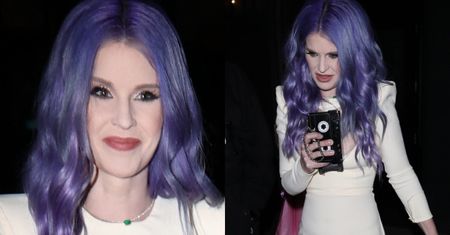 Odmieniona Kelly Osbourne w obcisłej sukience z OGROMNYM dekoltem maszeruje do restauracji (ZDJĘCIA)