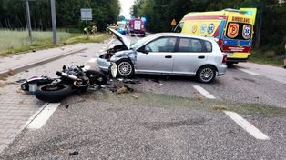 Tragiczny wypadek w gminie Połaniec. Nie żyje 37-letni motocyklista