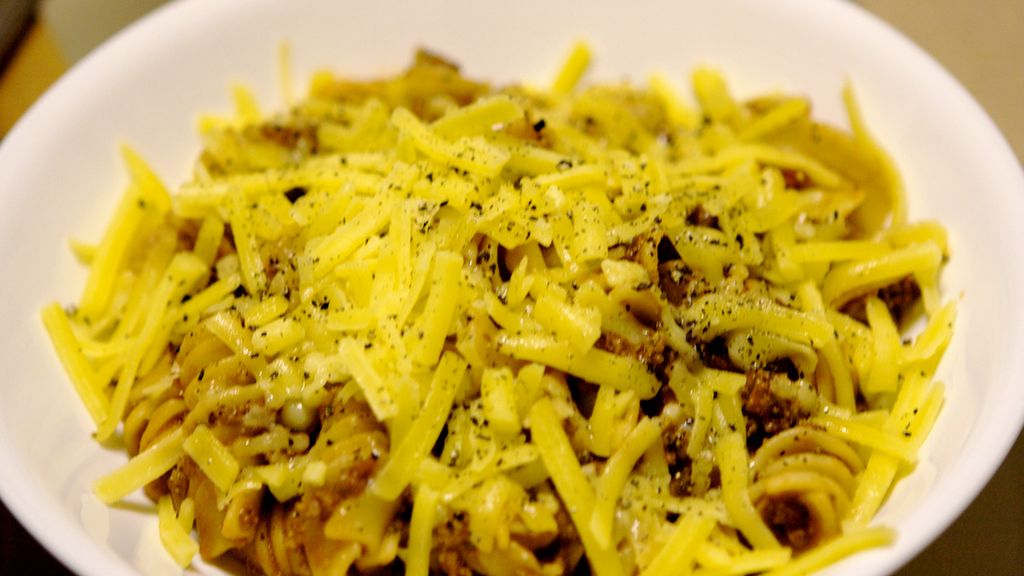 Makaron z serem (do kupienia w opakowaniu i przygotowania w mikrofalówce)