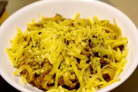 Makaron z serem (do kupienia w opakowaniu i przygotowania w mikrofalówce)