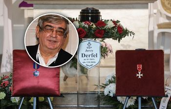 Przesunięty pogrzeb Jerzego Derfla. Kto pojawił się na uroczystościach?