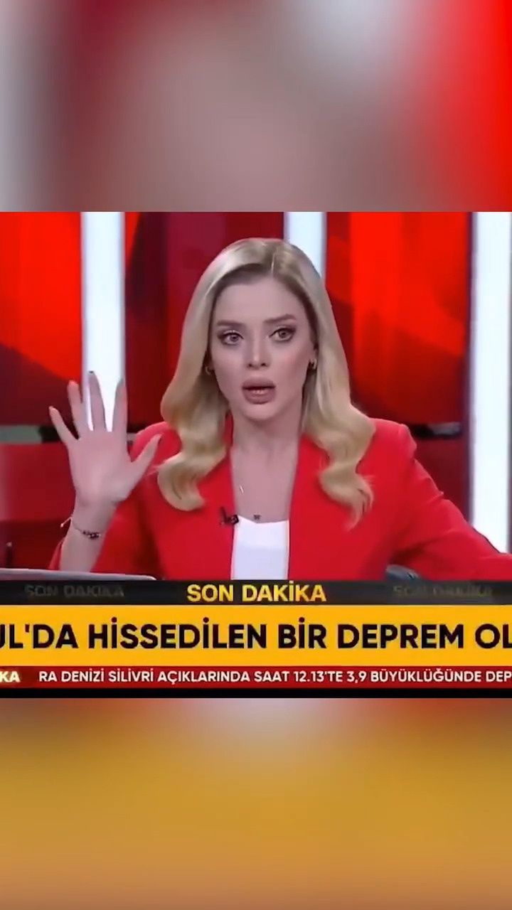 Prezenterka CNN Türk informowała na bieżąco o trzęsieniu ziemi