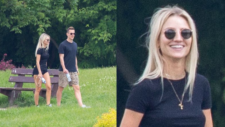 Arkadiusz Milik i Agata Sieramska