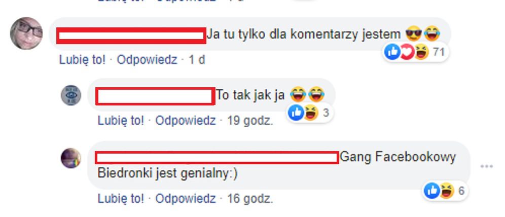 Komentarze internautów