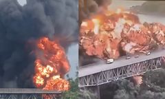 Wybuch na moście w Panamie. Nagrania mrożą krew