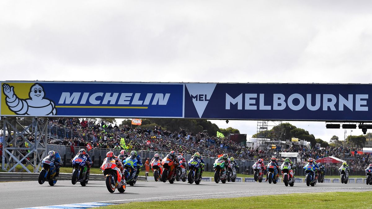 Materiały prasowe / Michelin / Na zdjęciu: start do wyścigu MotoGP