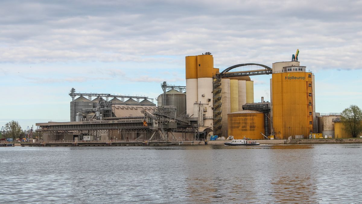 Gdansk Bulk Terminal (GBT) in port is seen in Gdansk, Poland on 26 April 2020  (Photo by Michal Fludra/NurPhoto via Getty Images)