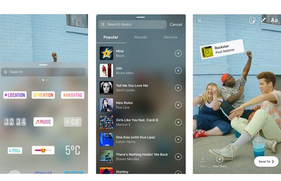 Muzyka w Instagram Stories dostępna w Polsce