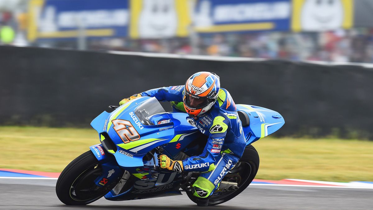 Materiały prasowe / Michelin / Alex Rins na motocyklu Suzuki