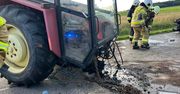 Przewrotne: Ciągnik rozerwany na pół. Potężne uderzenie