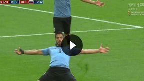 Mundial 2018. Urugwaj - Rosja. Suarez trafia z wolnego na 1:0 (TVP Sport)