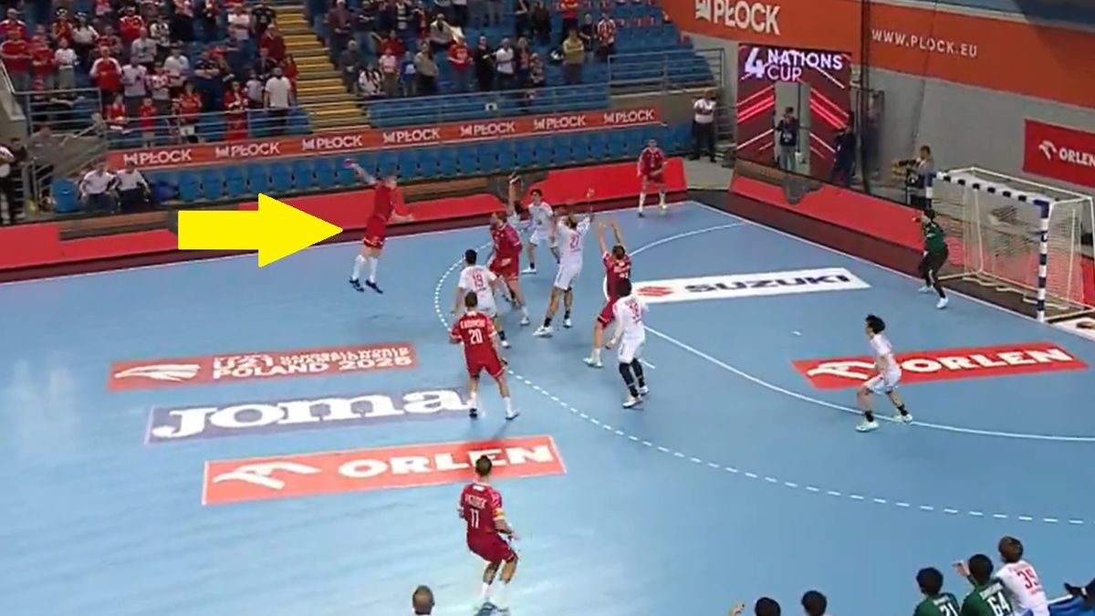 Twitter / Polsat Sport / Na zdjęciu: Rzut Ariela Pietrasika