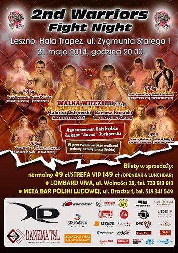 2nd Warriors Fight Night Plakat