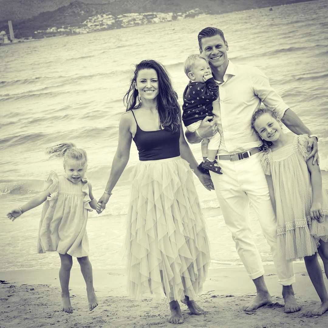 Łukasz Piszczek z żoną i dziećmi - Instagram