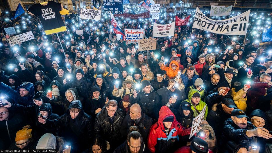 Protest na Słowacji