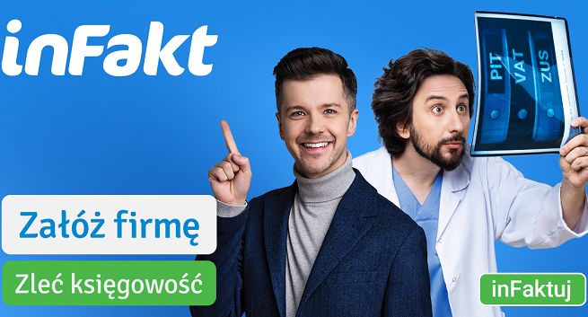Radosław Kotarski i Włodek Markowicz w kampanii inFakt