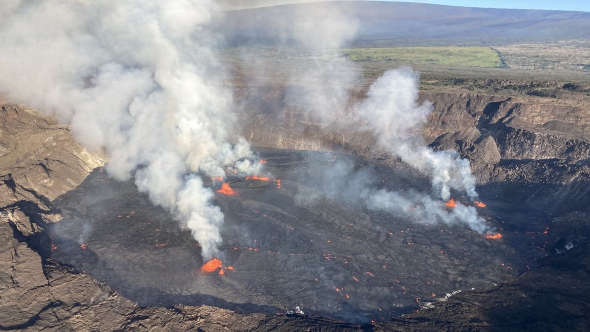 Smog produkowany przez wulkan Kilauea