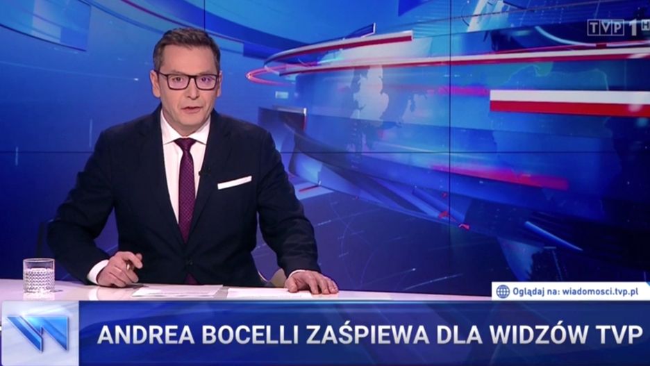 Dla widzów TVP zaśpiewa "oryginalny" Andrea Bocelli
