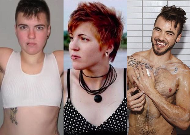 Transseksualny model pokazał, jak wyglądał jako kobieta (ZDJĘCIA)