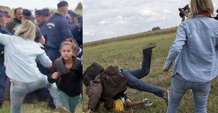 Węgierska dziennikarka, która kopała uchodźców, PRZEPRASZA: "Nie jestem złą kobietą, COŚ WE MNIE PĘKŁO!"