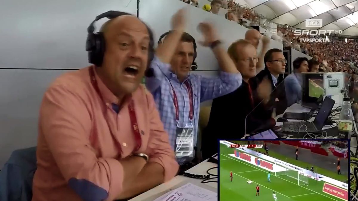 Zdjęcie okładkowe artykułu: Twitter / twitter.com/sport_tvppl/ / Jacek Laskowski i Robert Podoliński komentują mecz Polska - Austria (eliminacje Euro 2020)