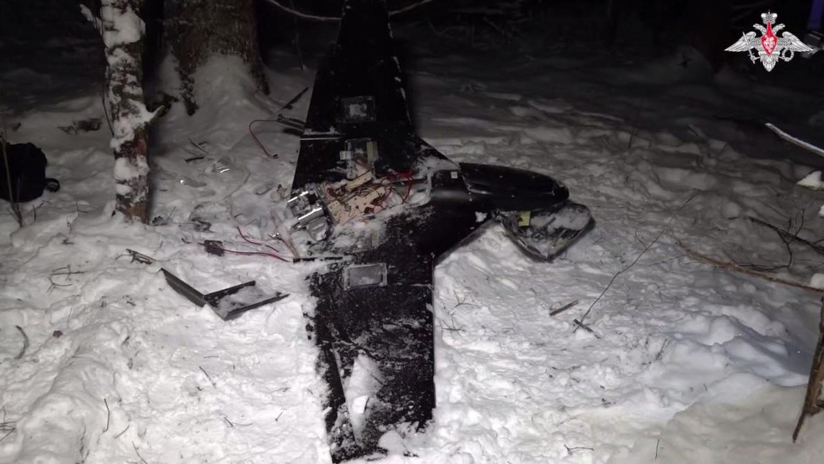 Dron znalezion w Rosji po ataku Ukraińców