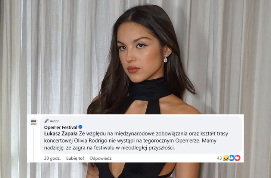 Olivia Rodrigo nie zagra na Open'erze? Oficjalny statement