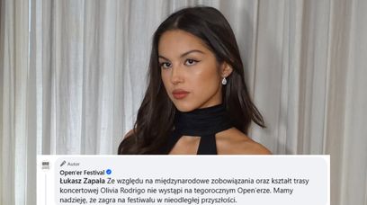 Olivia Rodrigo nie zagra na Open'erze? Oficjalny statement