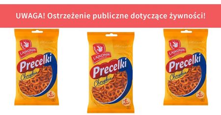 GIS ostrzega przed precelkami. Fragmenty metalu w przekąskach