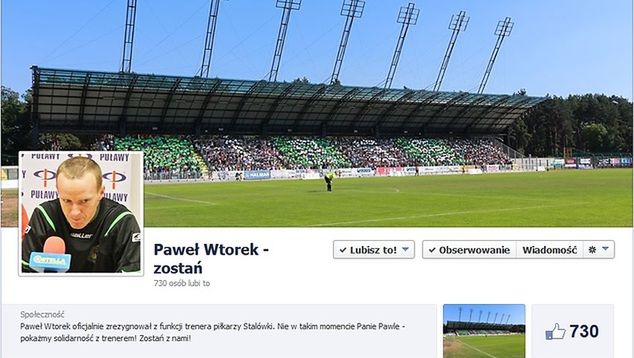 Specjalna akcja kibiców Stali Stalowa Wola na jednym z portali społecznościowych