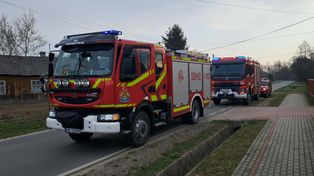 Jamy: Pożar kuchni w domu jednorodzinnym