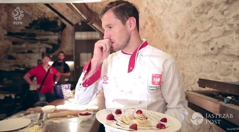 Grzegorz Krychowiak i Wojciech Szczęsny w roli kucharzy
